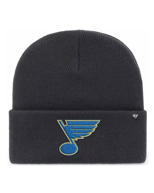 '47 Brand Шапка 47BRAND Haymaker Cuff Knit St Louis Blues темно H-HYMKR17ACE-NY