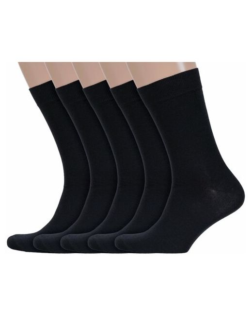 Гамма Комплект из 5 пар мужских носков черные размер 31