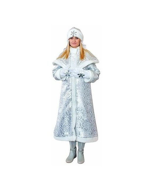 Бока Карнавальный костюм Снегурочка Царская арт.2042 рост 170 см размер 44-48