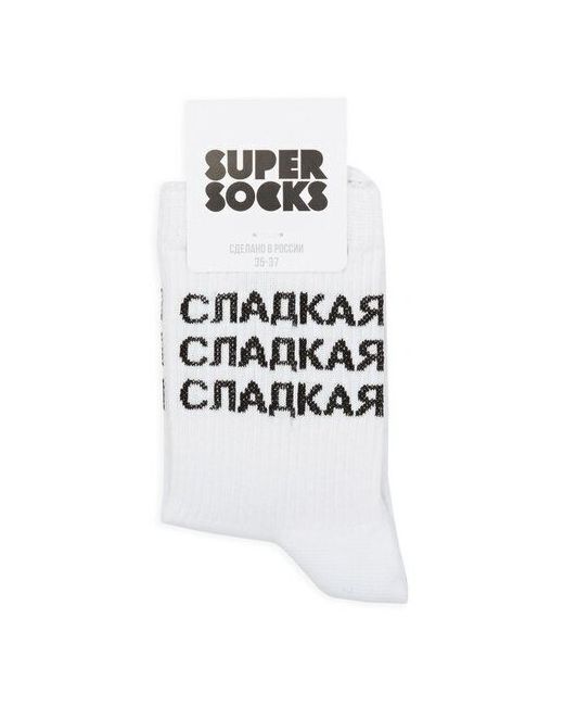 Super socks Сладкая Белые 35-40