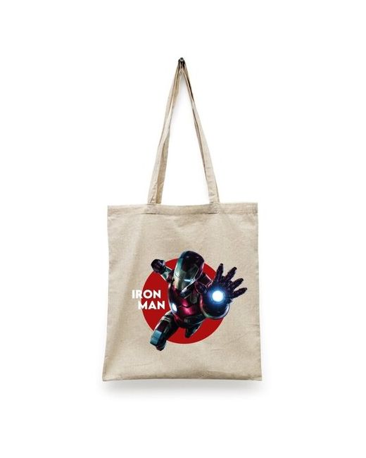 Сувенир Shop Сумка-шоппер унисекс СувенирShop Iron Man/Железный человек/Тони Старк Черная