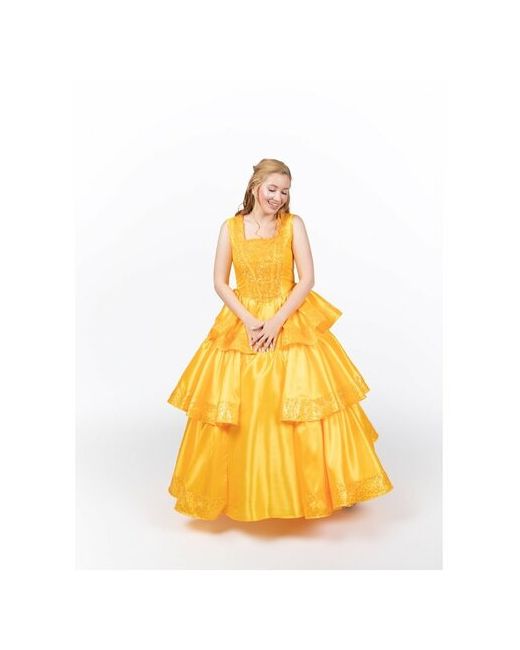 Птица Феникс Взрослый костюм Принцессы в желтом платье 16785 48-50