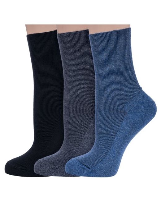 Dr. Feet Комплект из 3 пар женских медицинских носков PINGONS микс 1 размер 23
