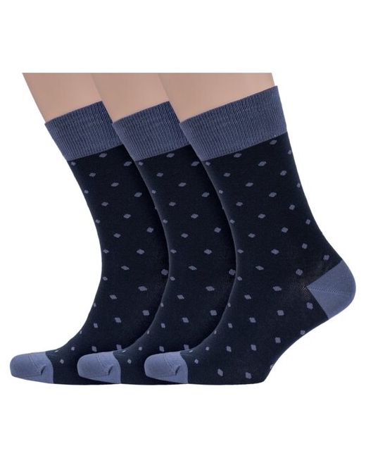 Grinston Комплект из 3 пар мужских носков socks PINGONS 18d1 размер 27