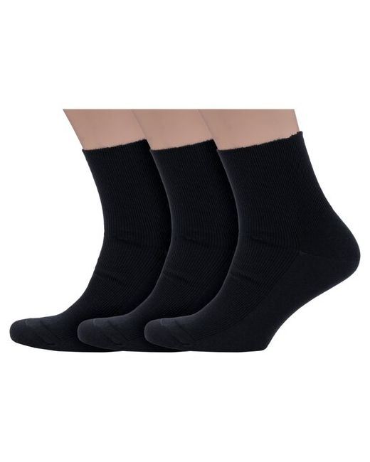 Dr. Feet Комплект из 3 пар мужских медицинских носков PINGONS черные размер 25