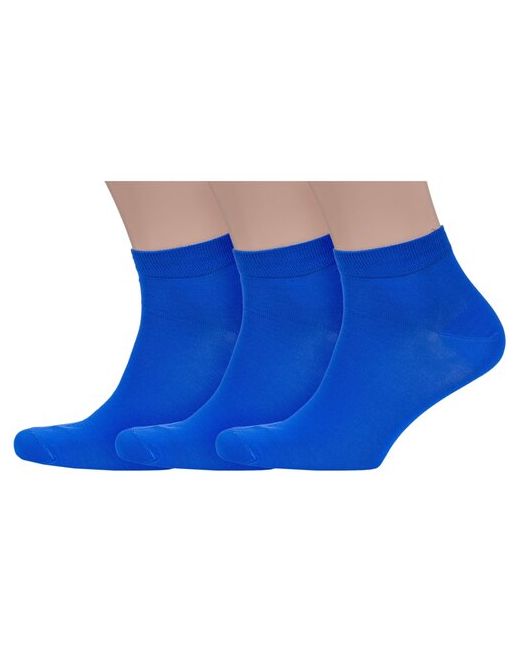 Sergio di Calze Комплект из 3 пар мужских носков PINGONS мерсеризованного хлопка васильковые размер 29