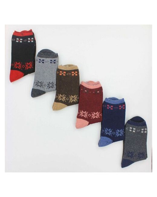 Ассорти Товаров Набор теплых носков для 12 пар из ангоры длинные разноцветные