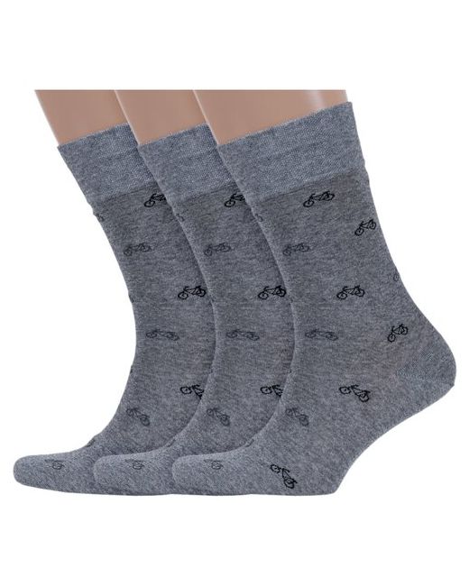 Lorenzline Комплект из 3 пар мужских носков размер 25