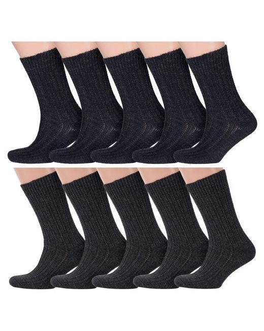 RuSocks Комплект из 10 пар мужских теплых носков Орудьевский трикотаж микс 2 размер 27