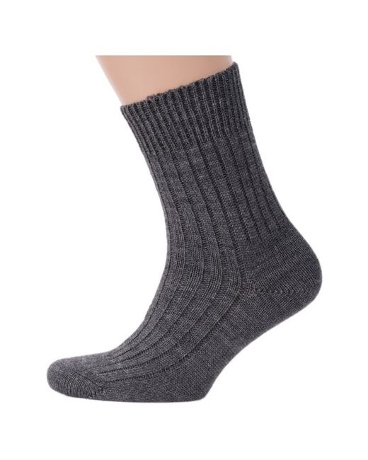 Брестские полушерстяные носки БЧК рис. 012 темно-серые размер 27 42-43