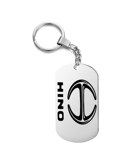 irevive Брелок для ключей Hino гравировкой подарочный жетон на сумку ключи в подарок