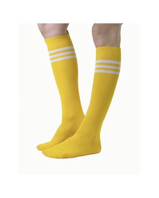 St. Friday Гольфы Socks полосатая классика желтые размер 38-41