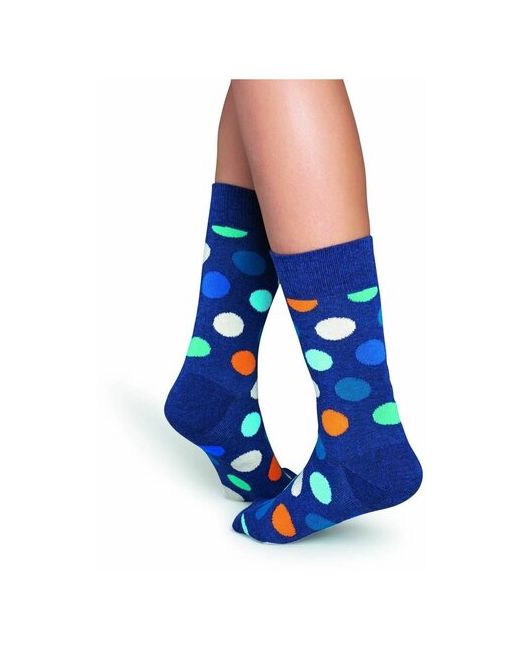 Happy Socks носки унисекс Big Dot Sock в крупный цветной горох Размер 29