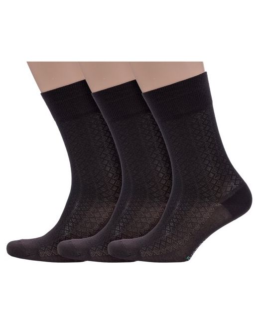 Grinston Комплект из 3 пар мужских носков socks PINGONS микромодала размер 25