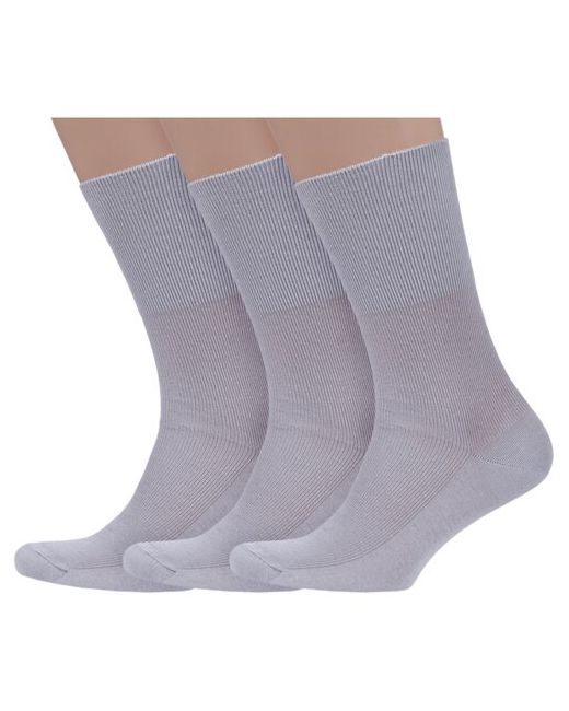 Dr. Feet Комплект из 3 пар мужских медицинских носков PINGONS 100 хлопка светло размер 25