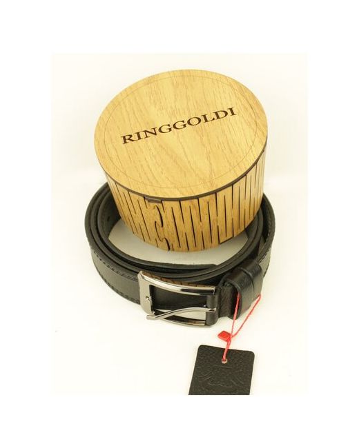 Ringgoldi Ремень кожаный темно 133 см