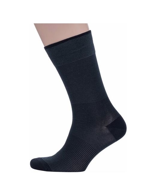 Grinston носки из мерсеризованного хлопка Sergio Di Calze PINGONS черные размер 27