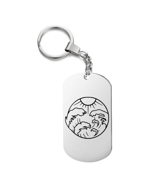 irevive Брелок для ключей японский стилёк2 с гравировкой подарочный жетон на сумку ключи в подарок