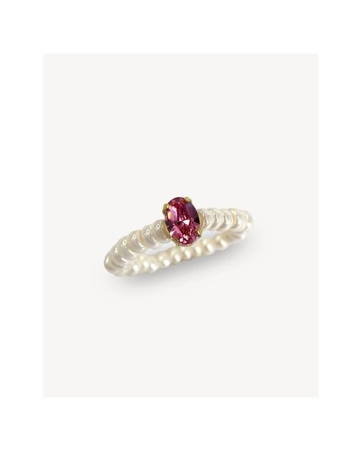 31 Monday Кольцо из натурального жемчуга с кристаллом Swarovski Сваровски кольцо на резинке бижутерия украшение