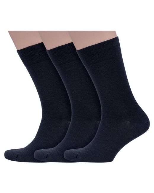 Sergio di Calze Комплект из 3 пар мужских шерстяных носков PINGONS черные размер 29