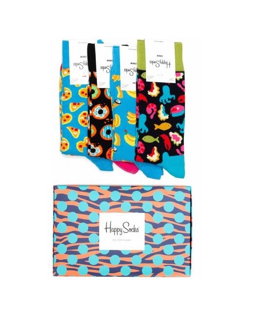 Happy Socks 4 Pack Camo набор из четырех пар разноцветных носков 41-46