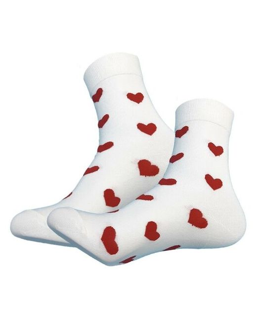 Sova Дизайнерские носки высокие с принтом Сердечки 36-43 размер
