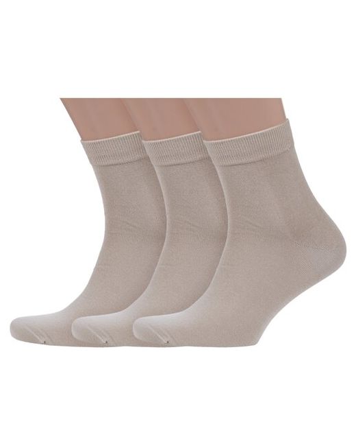 Grinston Комплект из 3 пар мужских носков socks PINGONS 100 хлопка размер 25