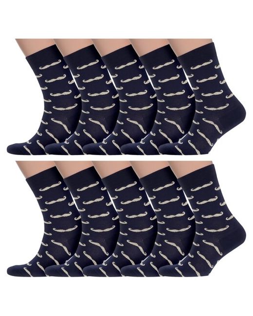 Palama Комплект из 10 пар мужских носков Classic мд-11 сине-желтые размер 25 40-41