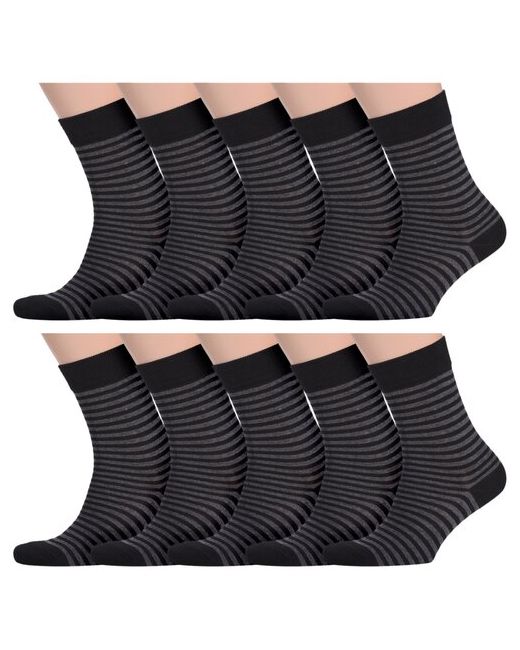 Palama Комплект из 10 пар мужских носков Classic мд-21 черно-серые размер 25 40-41