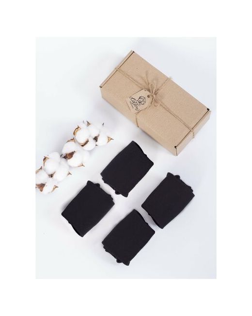 Xinjiang Meifan Huaer Knitting Носки в упаковке Cotton Organic 4 пары черные