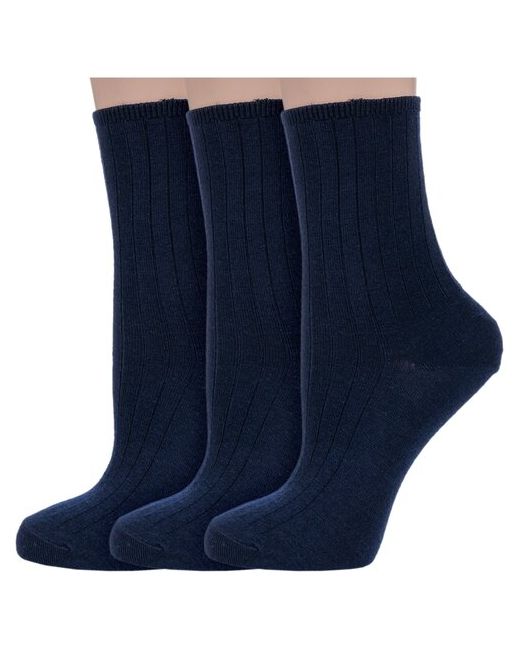 Dr. Feet Комплект из 3 пар женских медицинских шерстяных носков PINGONS темно размер 23