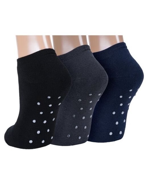 RuSocks Комплект из 3 пар женских махровых носков Орудьевский трикотаж микс 6 размер 23-25 39