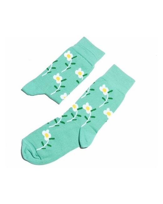 St. Friday Носки Socks любимые цветы. мятные размер 38-41