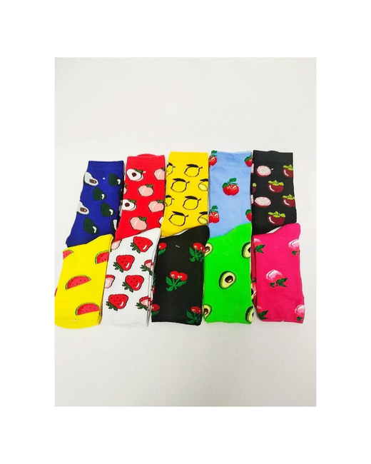 Mega Outlet Носки с принтом набор Assorti носки для рисунками 10 пар носков модными принтами яркие модные