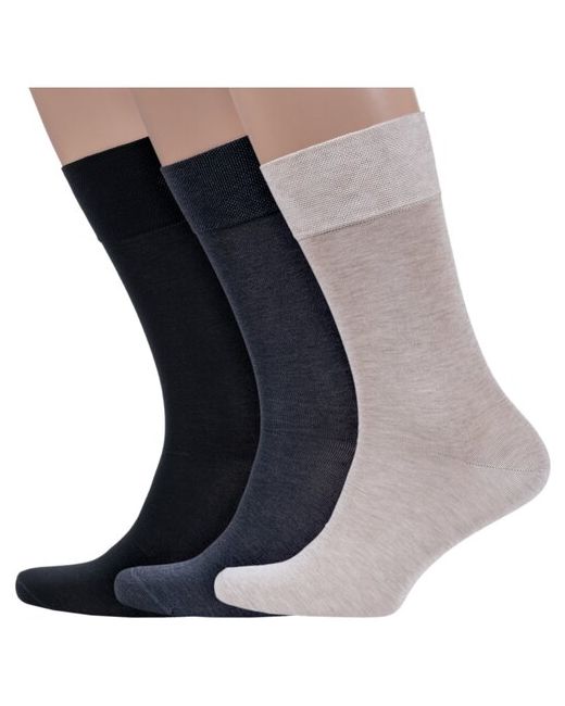 Sergio di Calze Комплект из 3 пар мужских носков PINGONS 100 мерсеризованного хлопка микс 2 размер 29