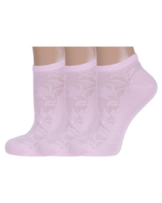 RuSocks Комплект из 3 пар женских носков Орудьевский трикотаж размер 23