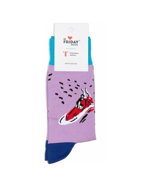 St. Friday Дизайнерские носки с рисунками St.Friday Socks Похищение Европы Третьяковская галерея 34-37