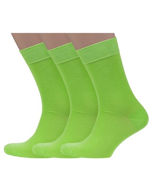 Носкофф Комплект из 3 пар мужских носков алсу салатовые размер 25-27