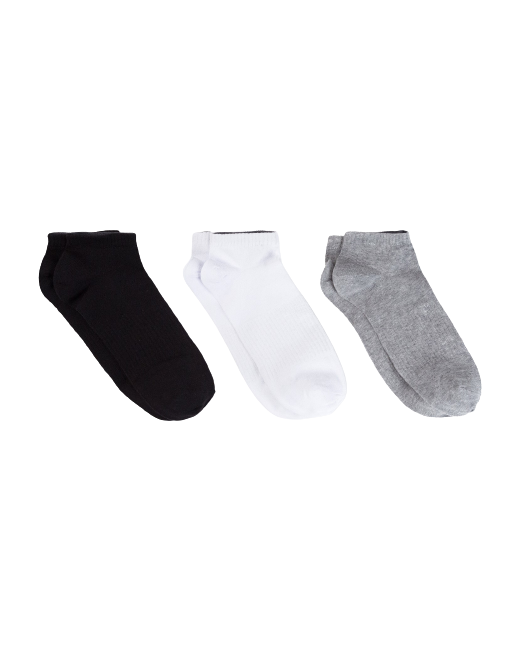 RusExpress Набор мужских носков 3 пары чёрный серый меланж размер 27-29