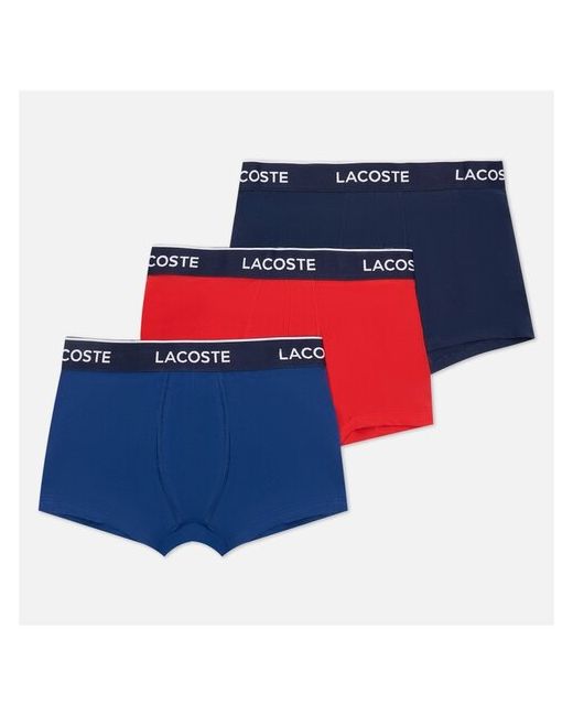 Lacoste Underwear Комплект мужских трусов 3-Pack Boxer Casual комбинированный Размер S