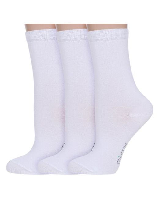 Grinston Комплект из 3 пар женских бамбуковых носков socks PINGONS размер 23