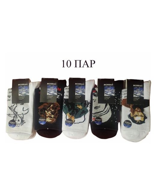 Morrah MORRAN цветные носки с надписями Великие умы 10 пар