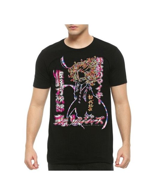 Dream Shirts Футболка с принтом Аниме Токийские мстители Манджиро Сано Майки Черная XL