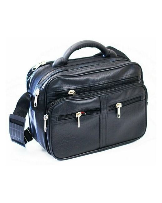 Galo Сумка горизонтальная кожзам средняя на плечо повседневная сумка из эко кожи с жестким каркасом и кейсовой ручкой для работы поездок