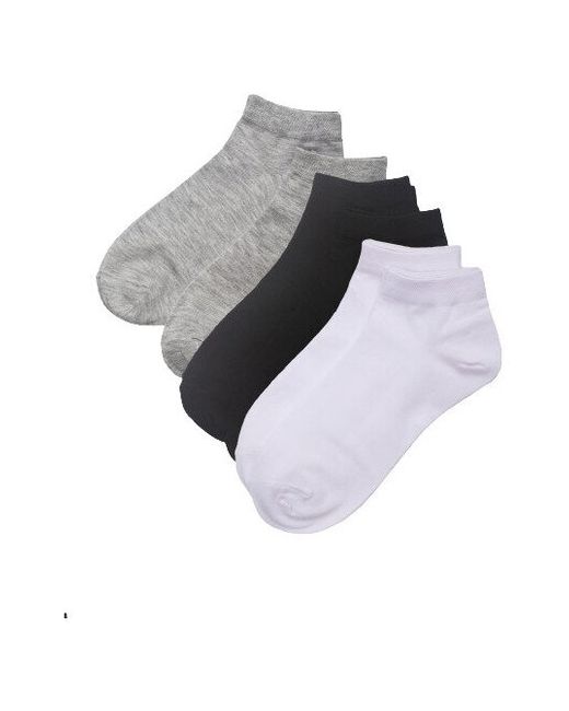 Fastini Socks Набор укороченных мужских носков 6 пар белый/чёрный 41-47