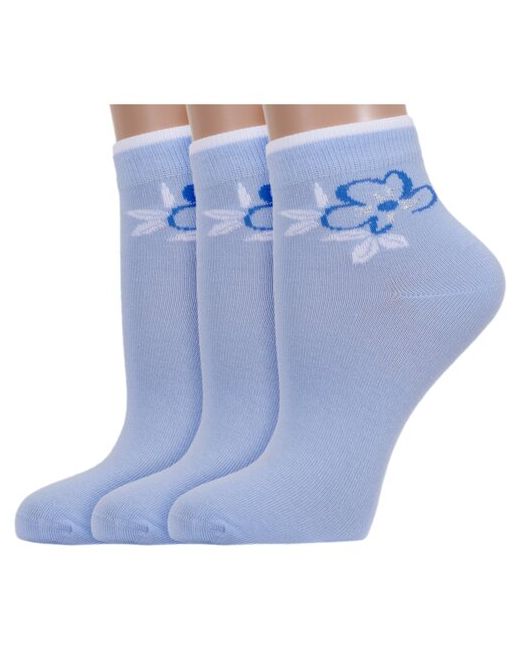 RuSocks Комплект из 3 пар женских носков Орудьевский трикотаж размер 23-25
