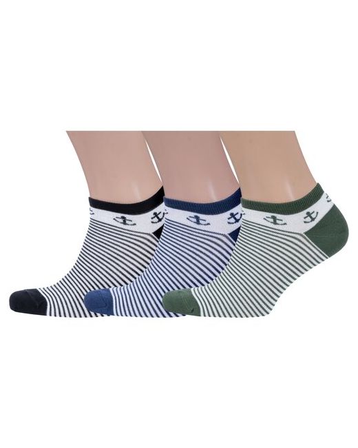 Grinston Комплект из 3 пар бамбуковых носков socks PINGONS микс 1 размер 27/29 41-45
