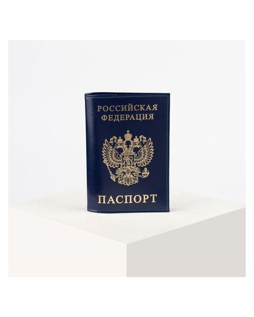 RusExpress - Обложка для паспорта тиснение фольга герб гладкий