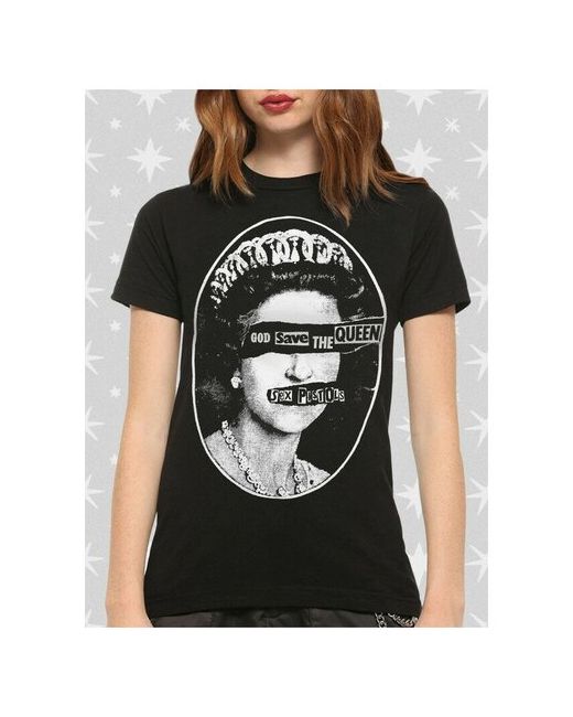 Dream Shirts Футболка с принтом Sex Pistols Королева Елизавета Черная M