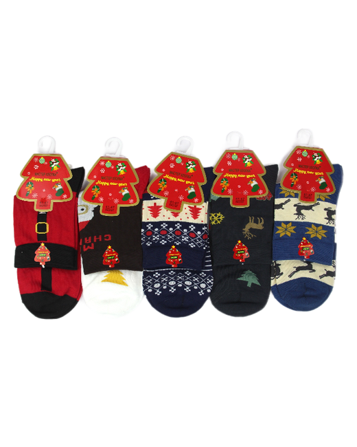 Мастер Хлопка Комплект новогодних носков DА3197 5 пар размеры
